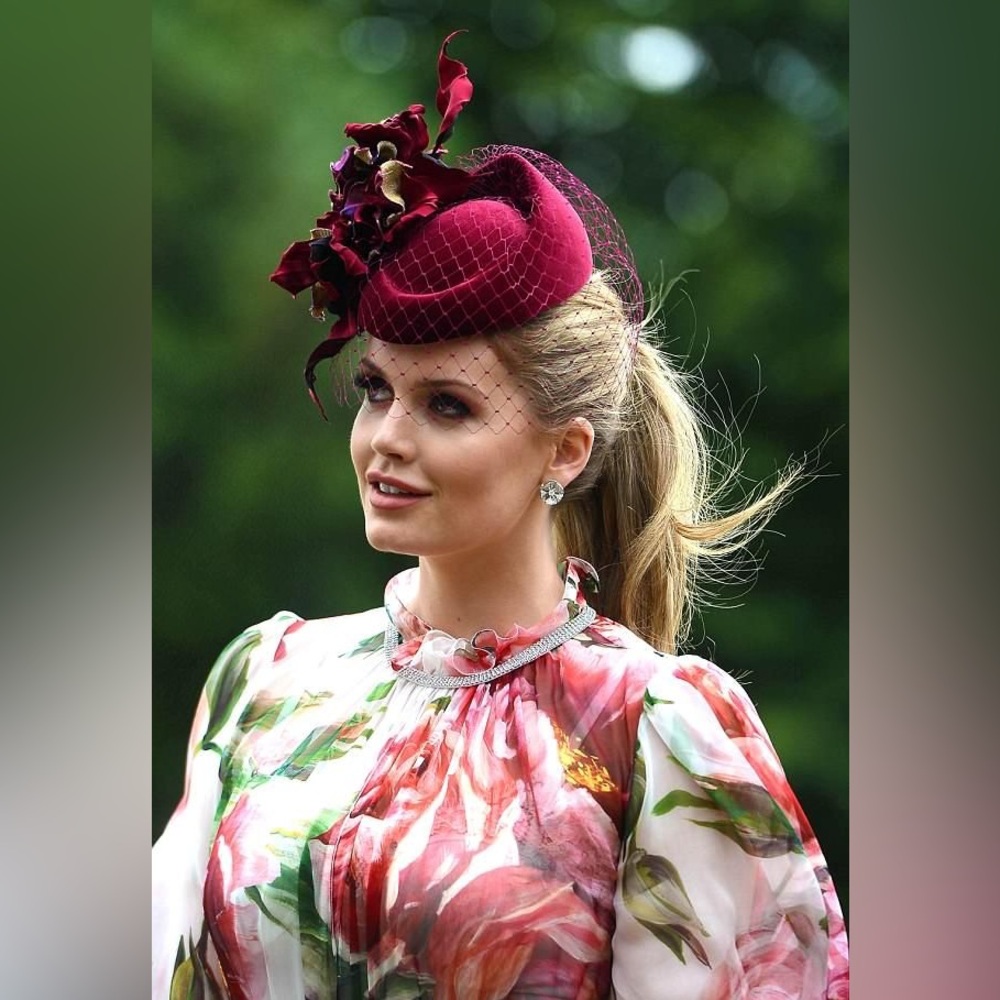Dolce & Gabbana Peony Print Chiffon Dress With Crystal Belt - Picture 7 of 14